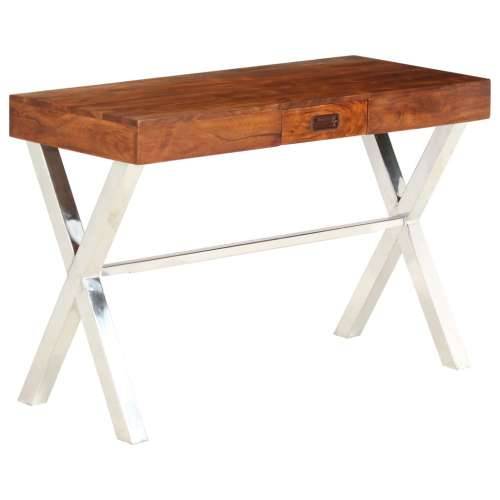 Radni stol 110x50x76 cm od drva bagrema s premazom boje meda Cijena