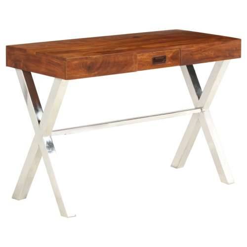 Radni stol 110x50x76 cm od drva bagrema s premazom boje meda Cijena
