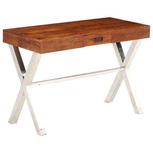 Radni stol 110x50x76 cm od drva bagrema s premazom boje meda Cijena