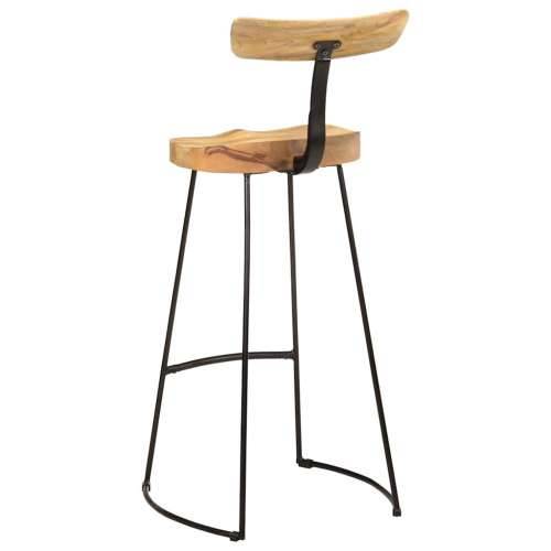 Barski stolci 2 kom 49x43x103 cm masivnog drva manga - Smeđa i crna 49 x 43 x 103 cm 2 masivno drvo manga Cijena