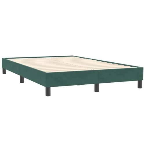 Box spring krevet s madracem tamnozeleni 120x210 cm baršunasti - Tamnozelena 120 x 210 cm 25 cm Cijena