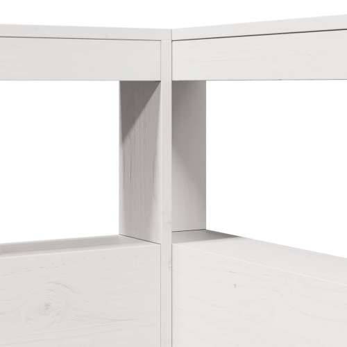 Krevet s regalom za knjige bez madraca bijeli 90x190cm borovina - Bijela 90 x 190 cm Cijena