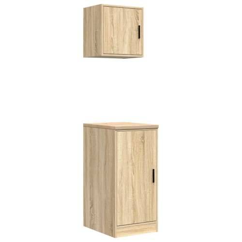 Garažni ormarići 2 kom boja hrasta sonome od konstruiranog drva - sonoma hrast 40 x 51 x 85 cm 1 1 vrata Cijena