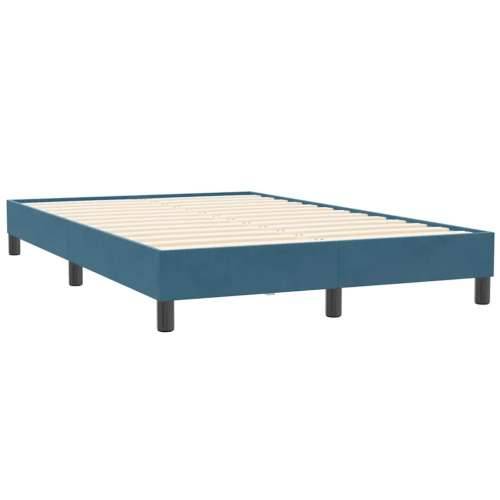 Krevet s oprugama i madracem tamnoplavi 120x210 cm baršunasti - Tamno plava 120 x 210 cm 25 cm Cijena