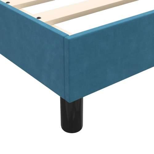Krevet s oprugama i madracem tamnoplavi 140x210 cm baršunasti - Tamno plava 140 x 210 cm 25 cm Cijena