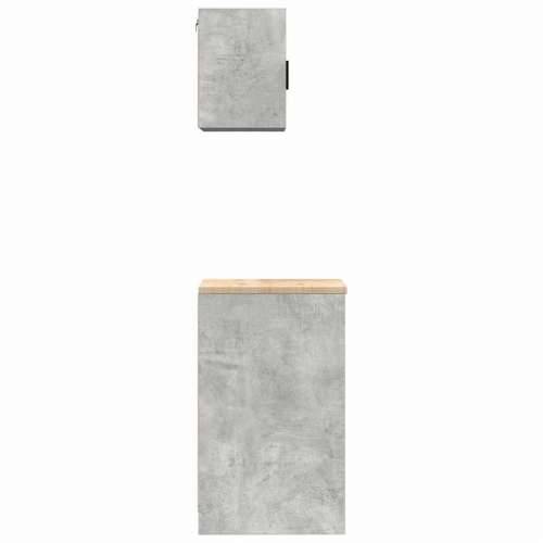 Garažni ormarići 2 kom siva boja betona od konstruiranog drva - Beton siva 40 x 51 x 85 cm 1 1 vrata Cijena