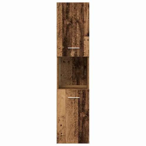 4-dijelni set kupaonskog namještaja od starog drveta - Staro drvo 90 x 38.5 x 46 cm 1 Cijena
