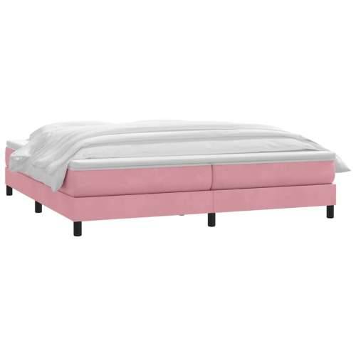 Box Spring krevet s madracem ružičasti 200x210 cm samt - Ružičasta 200 x 210 cm 25 cm Cijena