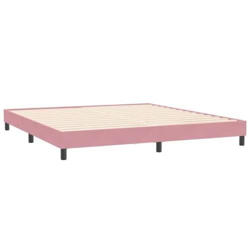 Box Spring krevet s madracem ružičasti 200x210 cm samt - Ružičasta 200 x 210 cm 25 cm Cijena