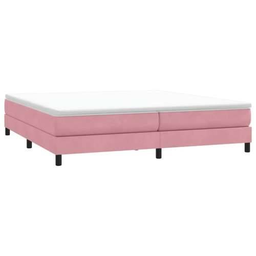 Box Spring krevet s madracem ružičasti 200x210 cm samt - Ružičasta 200 x 210 cm 25 cm Cijena