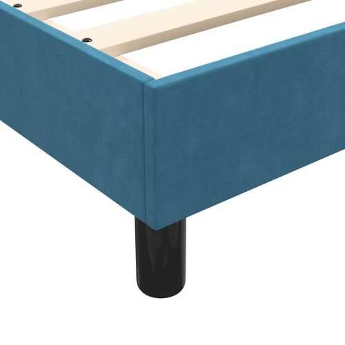 Box Spring krevet s madracem tamnoplavi 140x220 cm baršun - Tamno plava 140 x 220 cm 25 cm Cijena