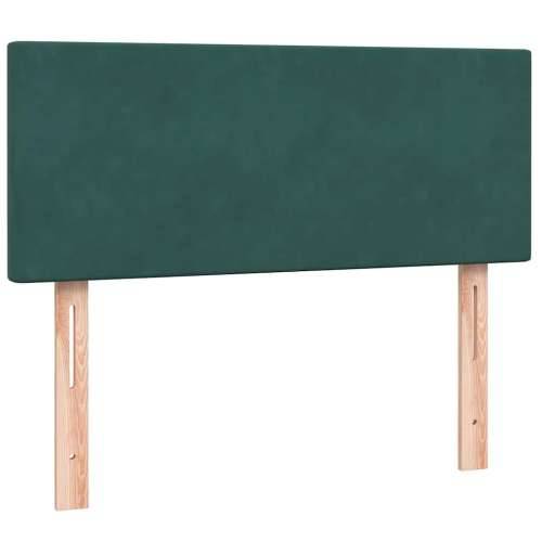 Box spring krevet s madracem tamnozeleni 120x210 cm baršunasti - Tamnozelena 120 x 210 cm Gladak dizajn Cijena