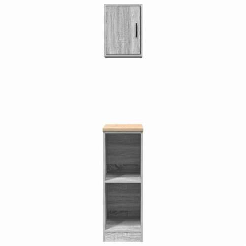 Garažni ormarići 2 kom boja hrasta sonome konstruirano drvo - Sivi hrast sonoma 30 x 51 x 85 cm 1 2 police Cijena