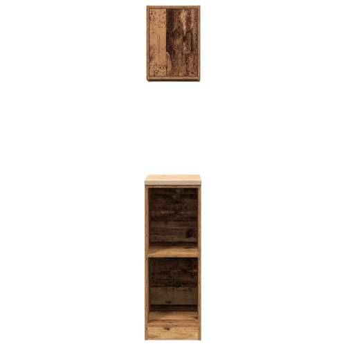 Garažni ormarići 2 kom boja drva konstruirano drvo - Staro drvo 30 x 51 x 85 cm 1 2 police Cijena