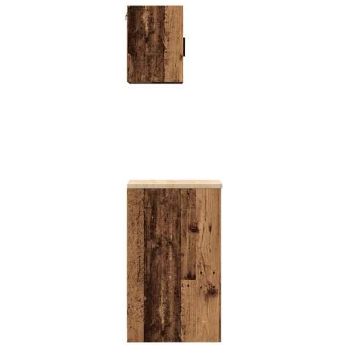 Garažni ormarići 2 kom boja drva konstruirano drvo - Staro drvo 30 x 51 x 85 cm 1 2 police Cijena