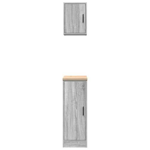 Garažni ormarići 2 kom boja hrasta sonome konstruirano drvo - Sivi hrast sonoma 30 x 51 x 85 cm 1 1 vrata Cijena