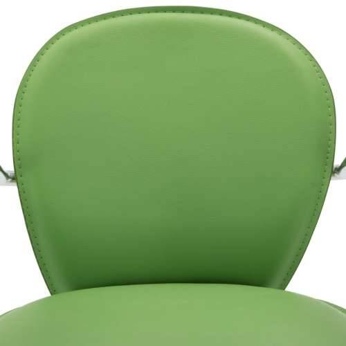 Barski stolci s naslonom za ruke 2 kom zeleni od umjetne kože Cijena