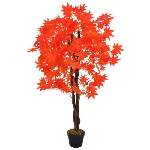 Umjetno stablo javora s posudom crveno 120 cm Cijena
