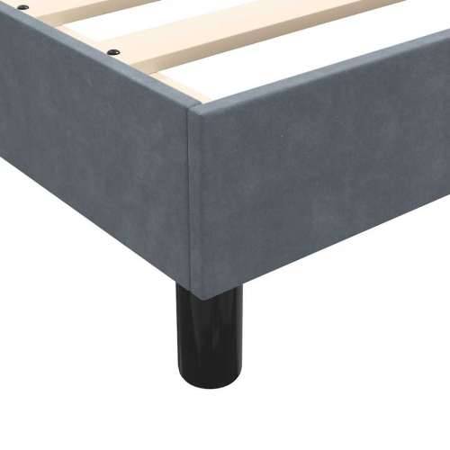 Box spring krevet s madracem tamnosivi 200x210 cm baršunasti - Tamno siva 200 x 210 cm 25 cm Cijena