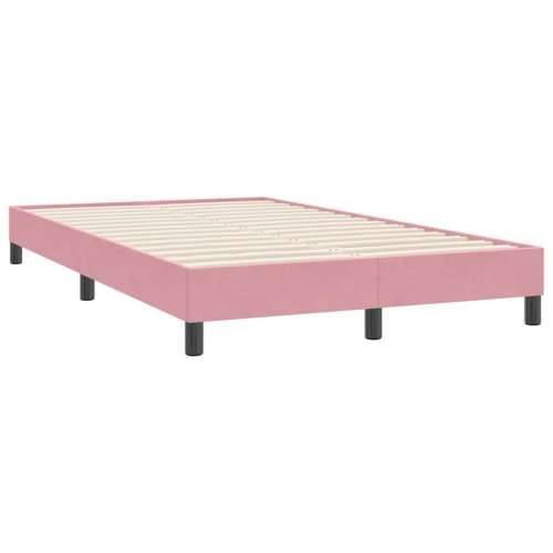 Box Spring krevet s madracem ružičasti 120x220 cm samt - Ružičasta 120 x 220 cm 25 cm Cijena