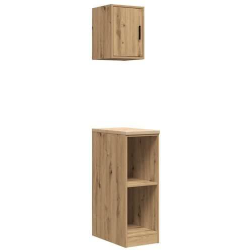 Garažni ormarići 2 kom boja hrasta artisan konstruirano drvo - artisian oak 30 x 51 x 85 cm 1 2 police Cijena