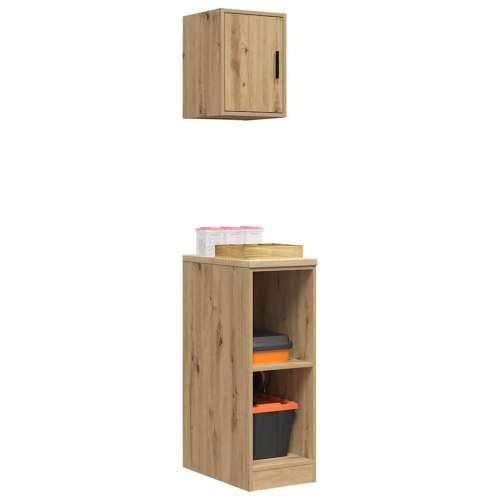 Garažni ormarići 2 kom boja hrasta artisan konstruirano drvo - artisian oak 30 x 51 x 85 cm 1 2 police Cijena