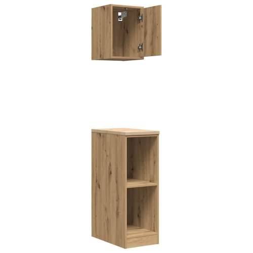 Garažni ormarići 2 kom boja hrasta artisan konstruirano drvo - artisian oak 30 x 51 x 85 cm 1 2 police Cijena