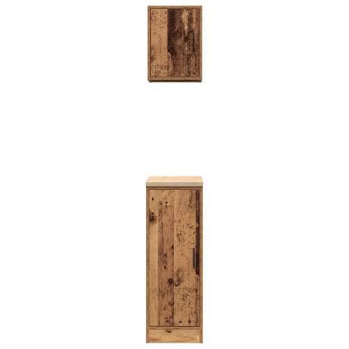 Garažni ormarići 2 kom boja drva konstruirano drvo - Staro drvo 30 x 51 x 85 cm 1 1 vrata Cijena