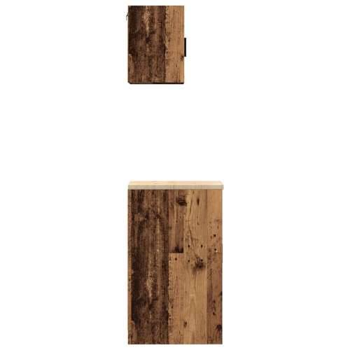 Garažni ormarići 2 kom boja drva konstruirano drvo - Staro drvo 30 x 51 x 85 cm 1 1 vrata Cijena