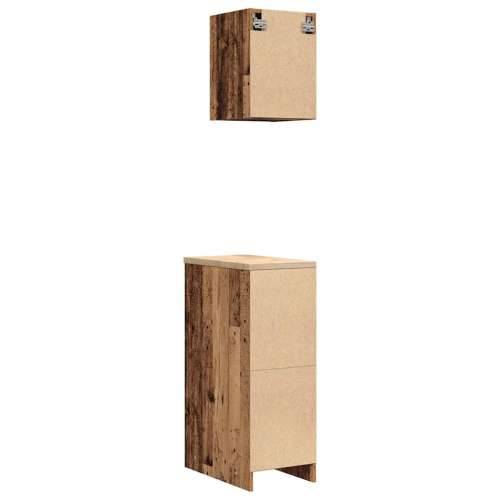 Garažni ormarići 2 kom boja drva konstruirano drvo - Staro drvo 30 x 51 x 85 cm 1 1 vrata Cijena