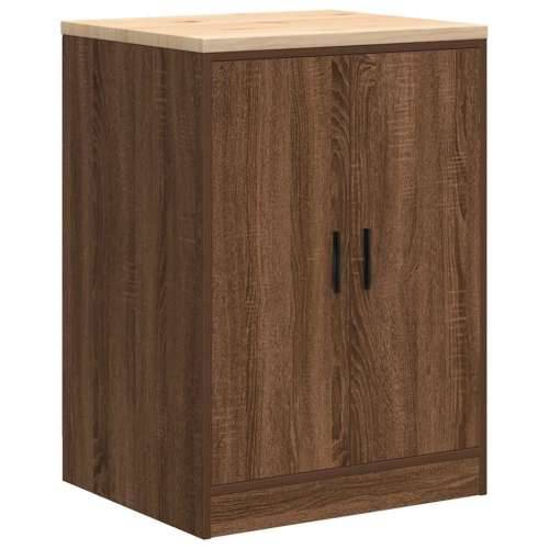 Garažni ormarići 2 kom smeđa boja hrasta konstruirano drvo - Smeđi hrast 60 x 51 x 85 cm 1 1 vrata Cijena