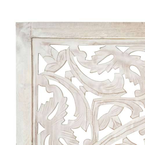 Sobna pregrada s 3 panela bijela 120x165 cm masivno drvo manga Cijena