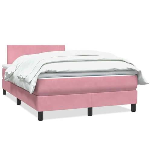 Box Spring krevet s madracem ružičasti 120x220 cm samt - Ružičasta 120 x 220 cm Gladak dizajn Cijena