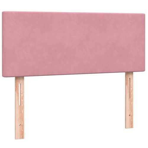 Box Spring krevet s madracem ružičasti 120x220 cm samt - Ružičasta 120 x 220 cm Gladak dizajn Cijena