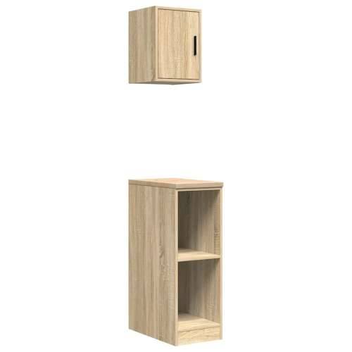 Garažni ormarići 2 kom boja hrasta sonome od konstruiranog drva - sonoma hrast 30 x 51 x 85 cm 1 2 police Cijena
