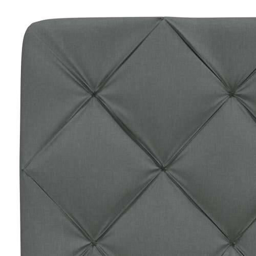 Krevet s madracem tamnosivi 90 x 190 cm od tkanine - Tamno siva 90 x 190 cm Cijena