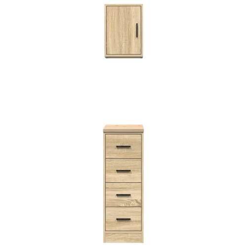 Garažni ormarići 2 kom boja hrasta sonome od konstruiranog drva - sonoma hrast 30 x 51 x 85 cm 1 4 ladice 4 zásuvky Cijena