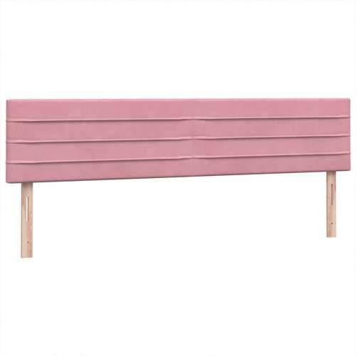 Box Spring krevet s madracima ružičasti 200x210 cm baršun - Ružičasta 200 x 210 cm vodoravne pruge Cijena