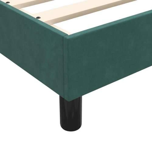Box Spring krevet s madracem tamnozeleni 80x220 cm baršun - Tamnozelena 80 x 220 cm gumbi Cijena