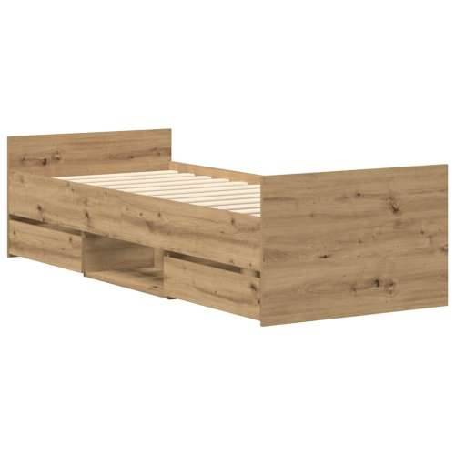 Okvir kreveta bez madraca boja hrasta artisan 100x200 cm - hrast artisan 100 x 200 cm Cijena