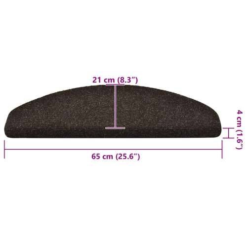 Ljepljivi tepisi za stepenice 30 kom tamnosmeđe 65x21x4 cm - Tamno smeđa 65 x 21 x 4 cm 30 Cijena