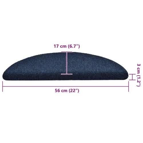 Ljepljivi tepisi za stepenice 30 kom tamnoplave 56x17x3 cm - Mornarsko plava 56 x 17 x 3 cm 30 Cijena