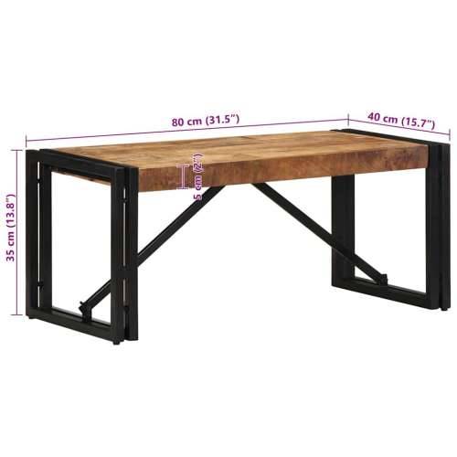Stolić za kavu 80x40x35 cm od masivnog grubog drva manga - 80 x 40 x 35 cm 1 Grubo masivno drvo manga Cijena