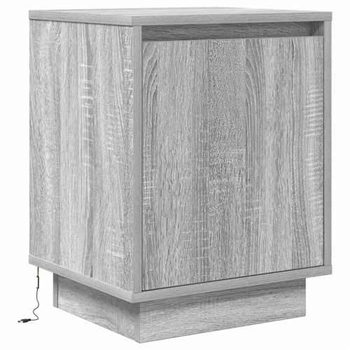 Noćni ormarići s LED svjetlima 2 kom boja hrasta 38x34x50 cm - Sivi hrast sonoma 2 Cijena