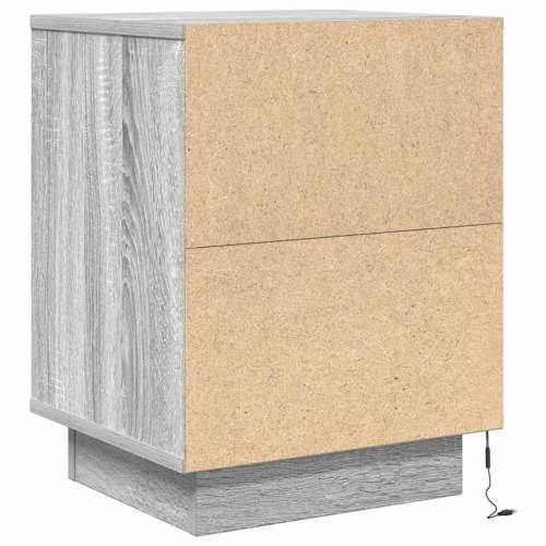 Noćni ormarići s LED svjetlima 2 kom boja hrasta 38x34x50 cm - Sivi hrast sonoma 2 Cijena