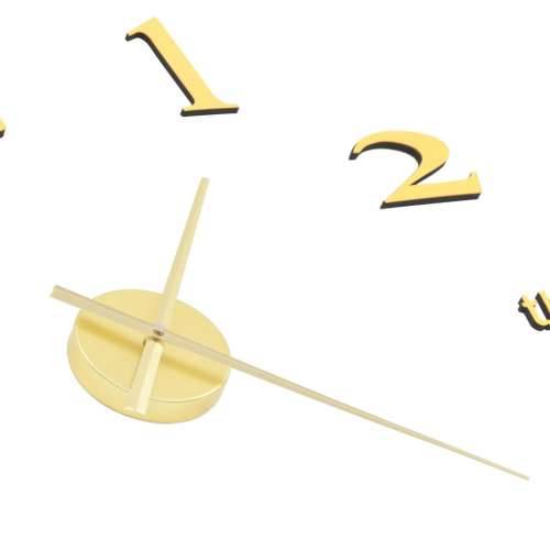 3D zidni sat moderni dizajn 100 cm XXL zlatni Cijena
