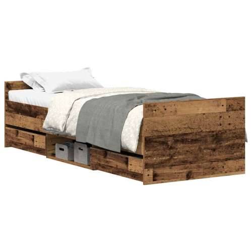 Okvir kreveta bez madraca staro drvo 100x200 cm - Staro drvo 100 x 200 cm Cijena