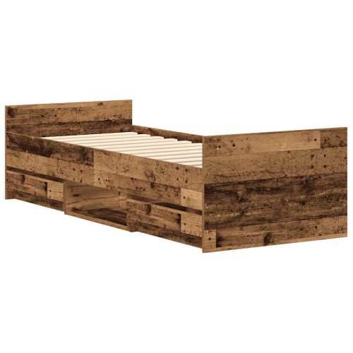 Okvir kreveta bez madraca staro drvo 100x200 cm - Staro drvo 100 x 200 cm Cijena