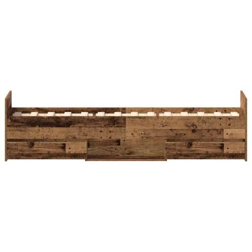 Okvir kreveta bez madraca staro drvo 100x200 cm - Staro drvo 100 x 200 cm Cijena