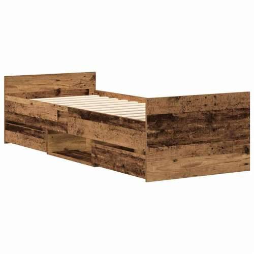 Okvir kreveta bez madraca staro drvo 100x200 cm - Staro drvo 100 x 200 cm Cijena